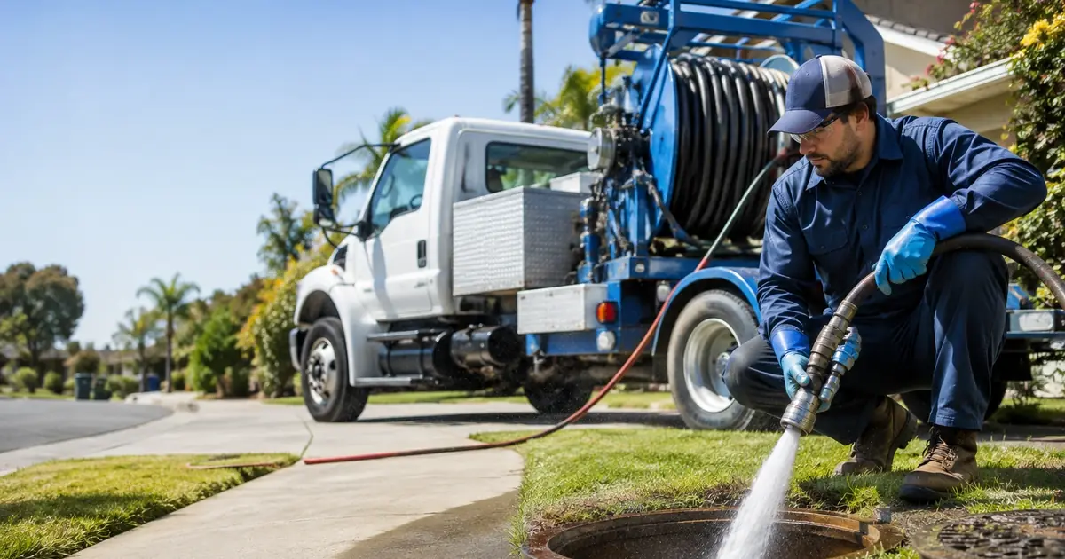 Hydro jet sewer cleaning Verdugo City