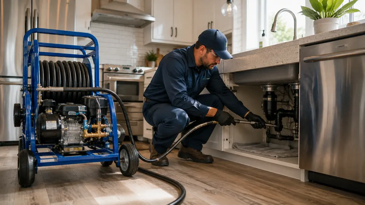 Kitchen Drain Hydro Jetting in Verdugo City